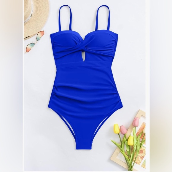 NWT- Elegant 2025. Vibrant Blue 
1-Piece Swimsuit - Picture 3 of 7